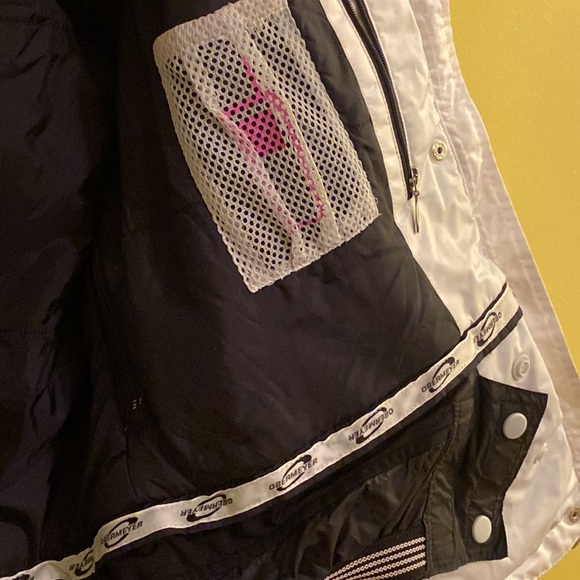 Obermeyer Ridgeline Ladies Ski Jacket In Pink Black white Size 8 - Picture 5 of 8